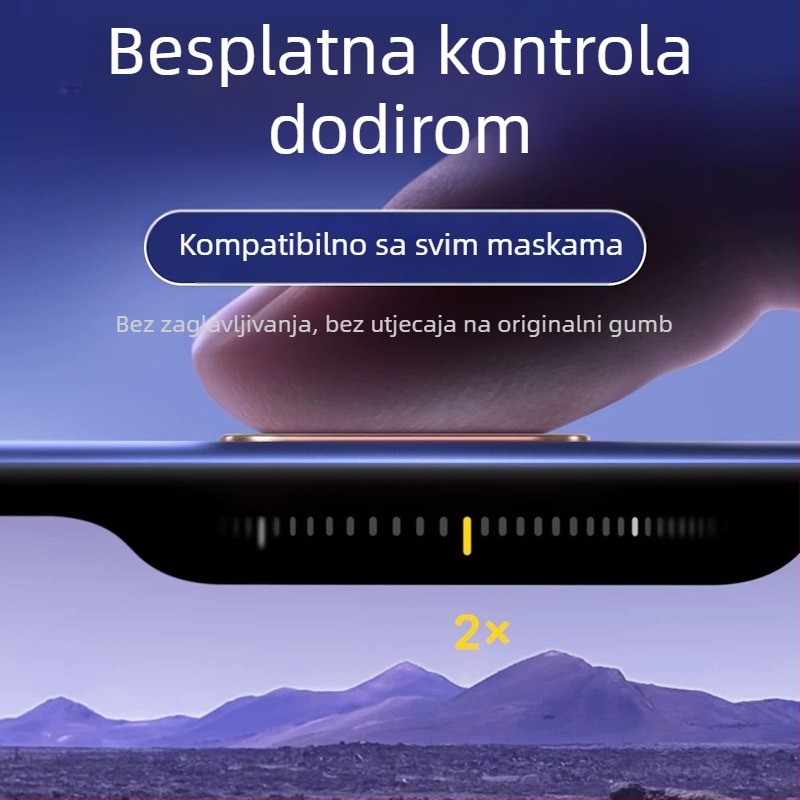 Sticker zaštitni gumb kamere iPhone – kaljeno staklo, rubni film, antiotisak, antieksplozija