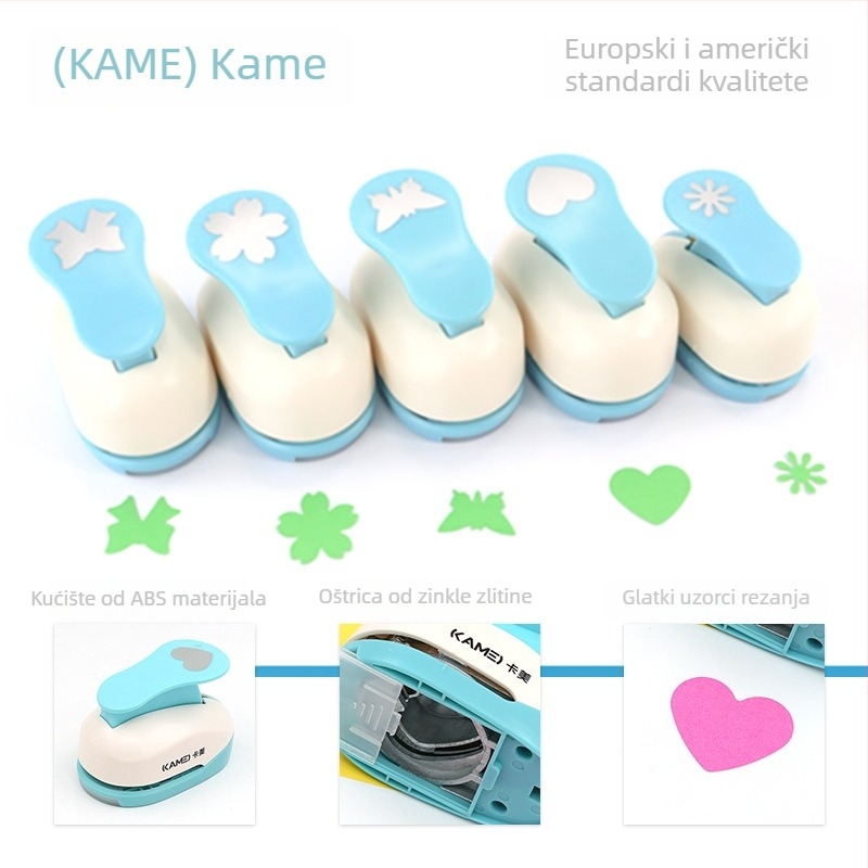 Kami Set za embossing s polugom za uštedu snage, model KM-8810*4+8805, ručno bušenje, debljina probijanja 2 mm, 1 rupa