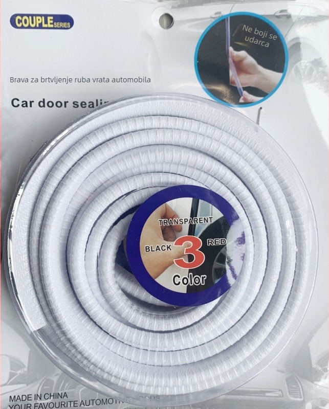 Gumena anti-sudarna traka za vrata automobila, Model 01, za sve modele automobila, XGS, bez ljepila