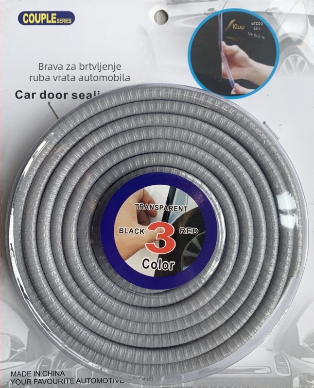 Gumena anti-sudarna traka za vrata automobila, Model 01, za sve modele automobila, XGS, bez ljepila