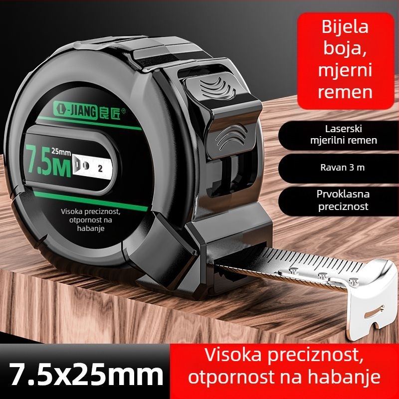 Mjerna traka od nehrđajućeg čelika, vodootporna i izdržljiva, višestrukih raspona za kućnu upotrebu