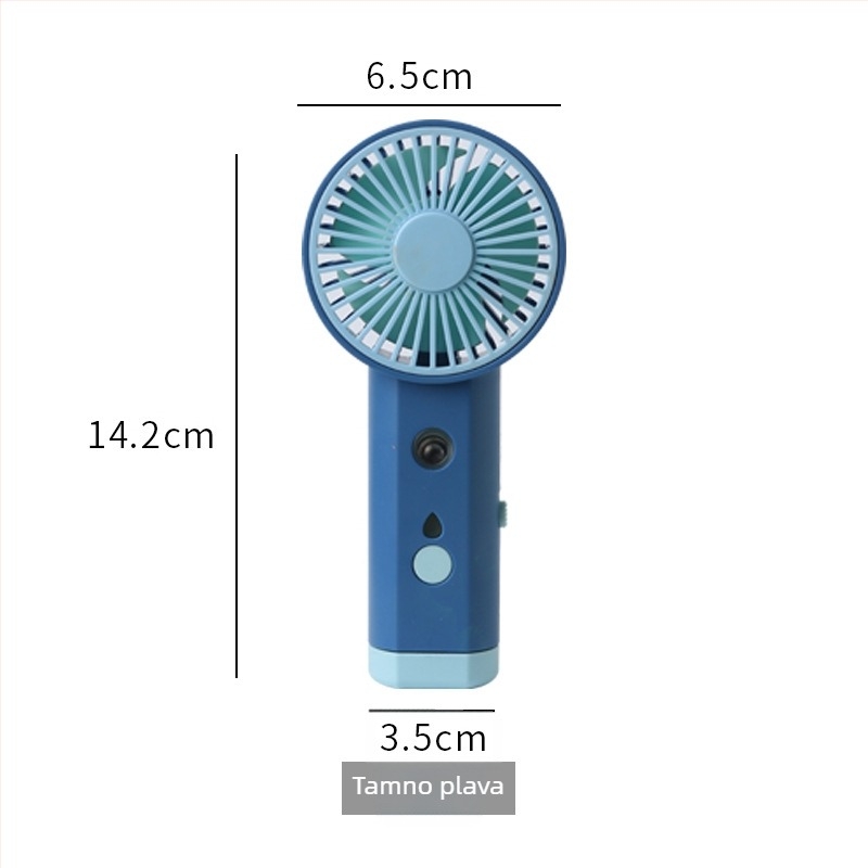 Prijenosni USB ovlaživač s raspršivanjem i mali ventilator – plast, Xiaojiao Shi marka, privatna oznaka s licencijom, prilagodba obrade, prenosni stil, višefunkcionalan i tih