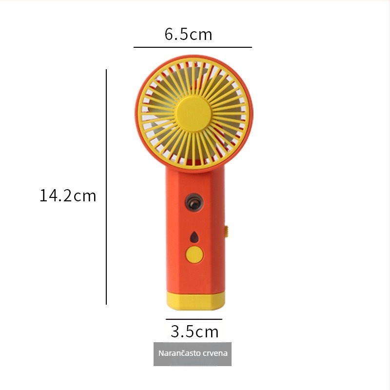 Prijenosni USB ovlaživač s raspršivanjem i mali ventilator – plast, Xiaojiao Shi marka, privatna oznaka s licencijom, prilagodba obrade, prenosni stil, višefunkcionalan i tih