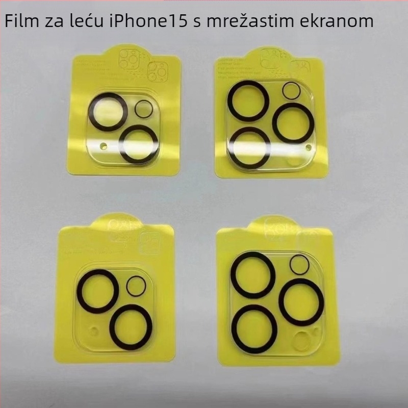 Film za objektiv kamere od kaljenog stakla za iPhone 16 Pro Max, iPhone 15 i iPhone 14 stražnje kamere, HD kvaliteta