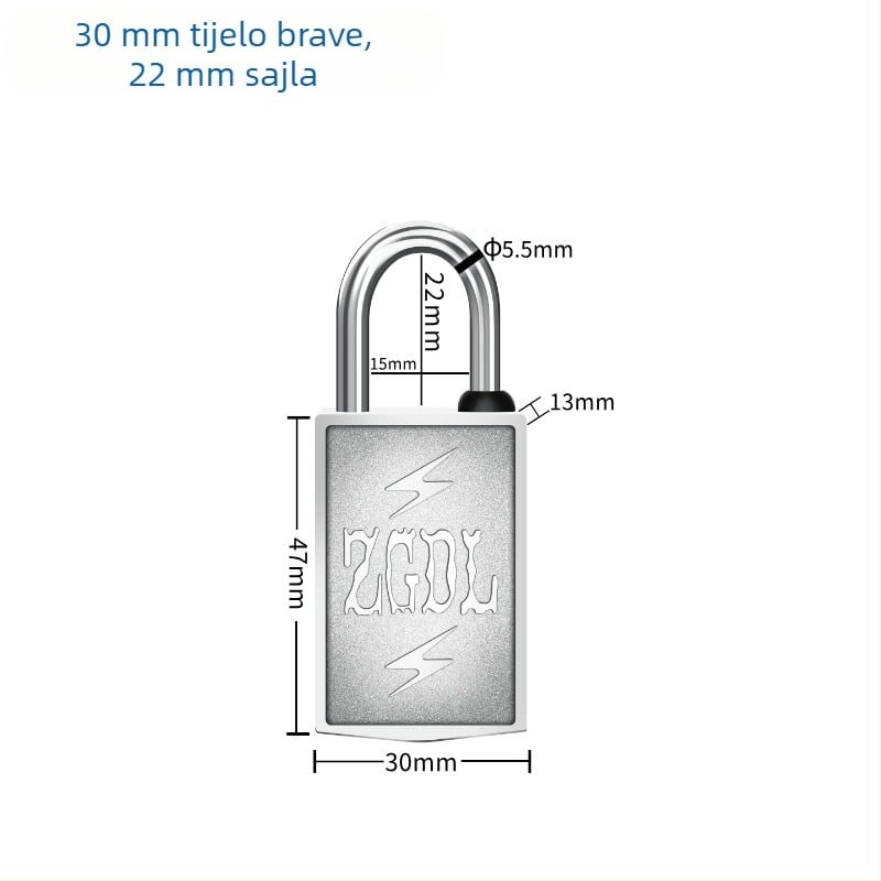 Vanjska magnetska šifra brava sa magnetnom trakom, bez ključa, za glavna vrata, cinkova legura, model Magnetic Strip, Hongqian