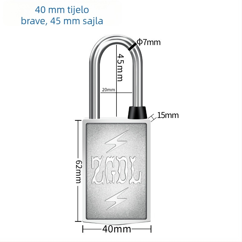 Vanjska magnetska šifra brava sa magnetnom trakom, bez ključa, za glavna vrata, cinkova legura, model Magnetic Strip, Hongqian