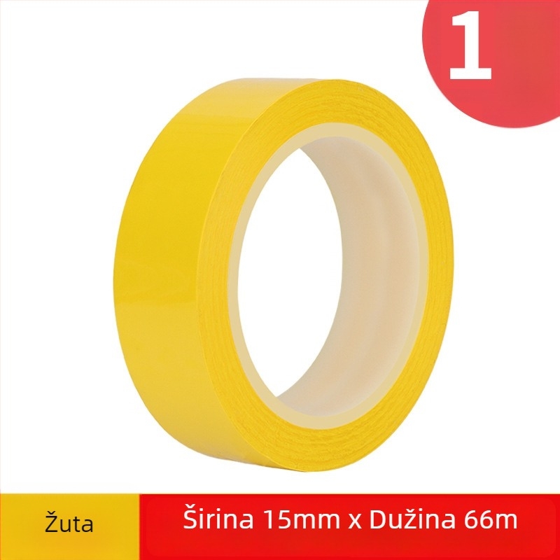 Traka za označavanje bijele ploče, PET osnova, akrilno ljepilo, jednostrana, rezanje nožem