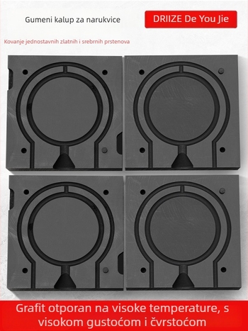 Alat za lijevanje nakita: čvrsti zlatno-srebrni, obični prsten i narukvica kalup, grafitni uljni žljeb, obrnuti kalup, jedno-kusno oblikovanje; Materijal: Other; Primjena: Other; Brend: Other