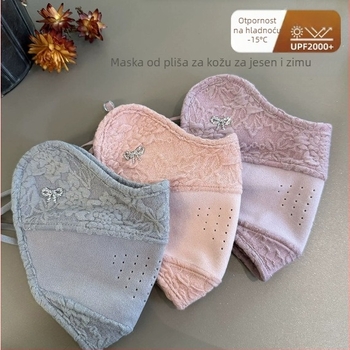 Top maska za lice, poliester-pamuk smjesa, petlje za uši, prašna zaštita, otisak loga