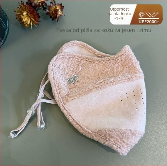 Top maska za lice, poliester-pamuk smjesa, petlje za uši, prašna zaštita, otisak loga