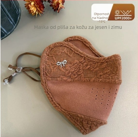 Top maska za lice, poliester-pamuk smjesa, petlje za uši, prašna zaštita, otisak loga