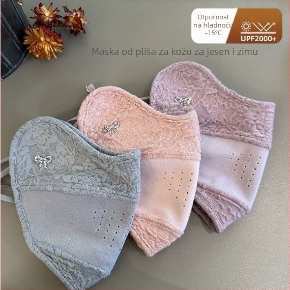 Top maska za lice, poliester-pamuk smjesa, petlje za uši, prašna zaštita, otisak loga