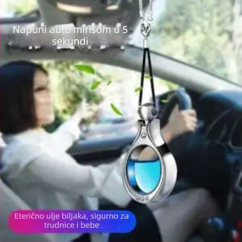 Unutarnja auto visilica s parfemom za stražnje retrovizor, ukrasni parfemski predmet, uklanjanje formaldehida, miris Floral Fougere, isparavanje 1–15 dana, mogućnost prilagodbe, artikal br. 05Z042545H9309