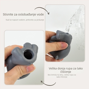 Igračke za vodu za bebe i malu djecu – slaganje plutajućih čamaca sa životinjama za prste (Materijal: plastika; Funkcija: slaganje čamaca; Kategorija: vodene igračke; Dobna skupina: 0–3 godine)