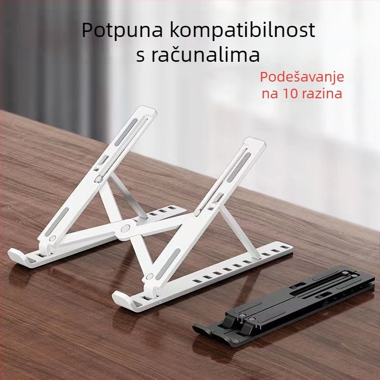 Stalak za laptop od aluminijske legure, sklopivi N3 – za univerzalne laptope, podesivo podizanje, 250 g