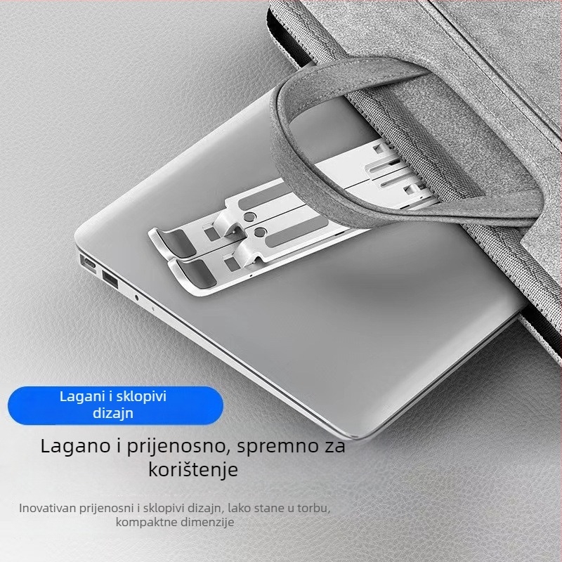Stalak za laptop od aluminijske legure, sklopivi N3 – za univerzalne laptope, podesivo podizanje, 250 g