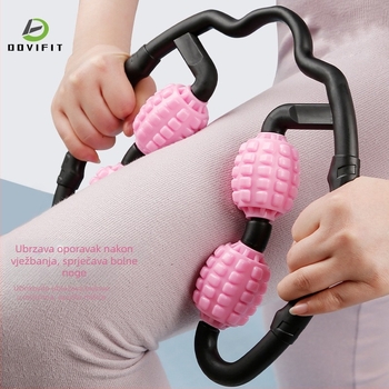 Dudli joga masažer za noge – četverokotačni valjak za oblikovanje listova, kućna upotreba