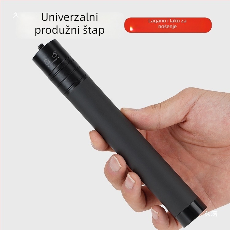 Selfie štap s gimbal stabilizatorom – teleskopijski produžni štap za mobitel i akcijsku kameru (Bez daljinskog upravljača)