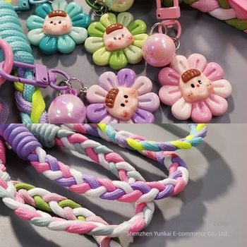 Trostruko pleteni narukvica za mobitel na zapešću, ručno izrađeno, ženski stil, višefunkcionalno