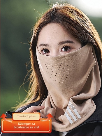 Maska za lice za jahanje/skijanje, prozračna, otporna na vjetar, topla, unisex, najlon, Prince Lulu, K6001-050