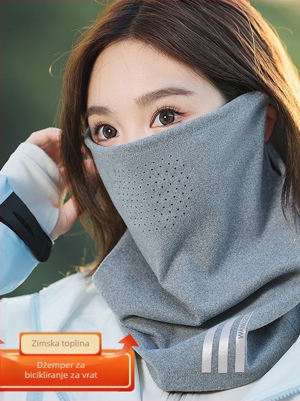 Maska za lice za jahanje/skijanje, prozračna, otporna na vjetar, topla, unisex, najlon, Prince Lulu, K6001-050