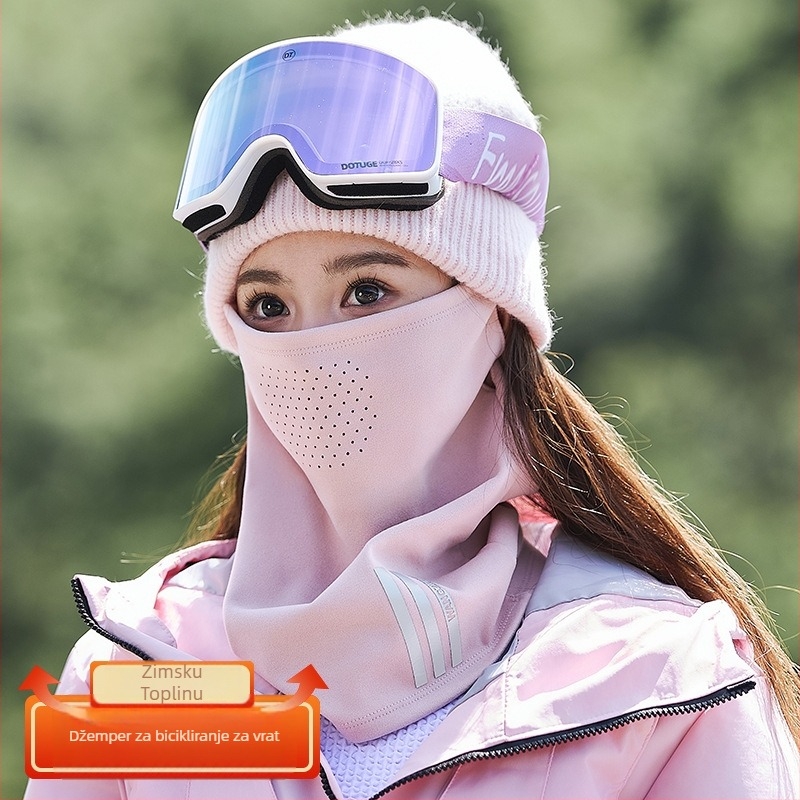 Maska za lice za jahanje/skijanje, prozračna, otporna na vjetar, topla, unisex, najlon, Prince Lulu, K6001-050