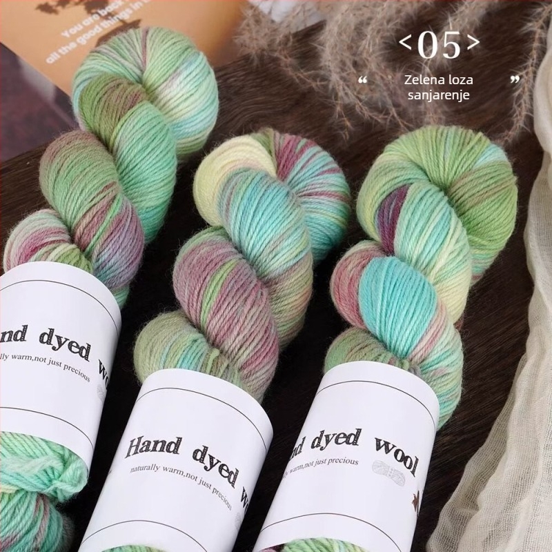 Mješavina vunene pređe za pletenje, ručno obojena, marka Xinyu, oznaka proizvoda Hand-dyed Wool Yarn