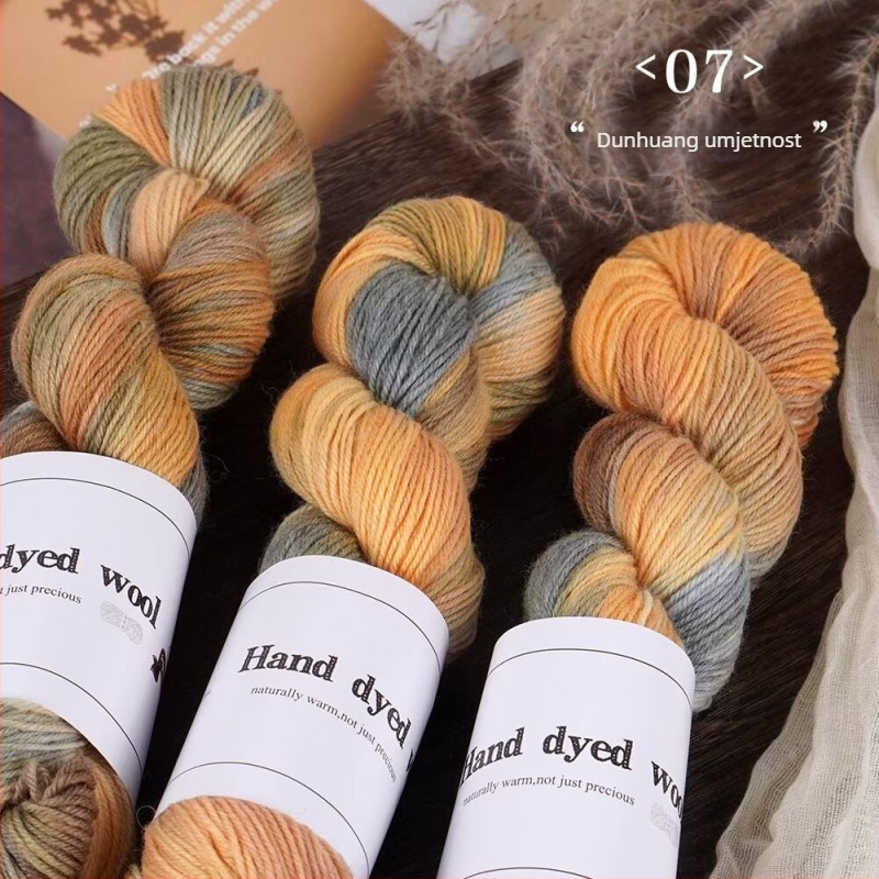 Mješavina vunene pređe za pletenje, ručno obojena, marka Xinyu, oznaka proizvoda Hand-dyed Wool Yarn