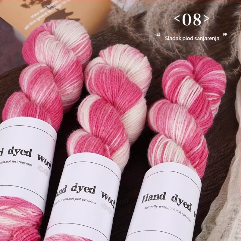Mješavina vunene pređe za pletenje, ručno obojena, marka Xinyu, oznaka proizvoda Hand-dyed Wool Yarn