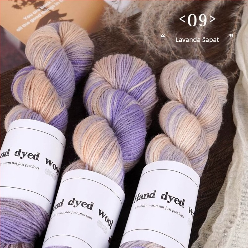 Mješavina vunene pređe za pletenje, ručno obojena, marka Xinyu, oznaka proizvoda Hand-dyed Wool Yarn