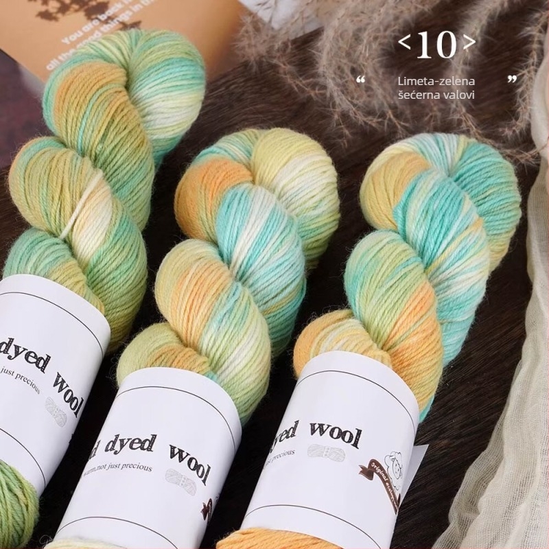 Mješavina vunene pređe za pletenje, ručno obojena, marka Xinyu, oznaka proizvoda Hand-dyed Wool Yarn
