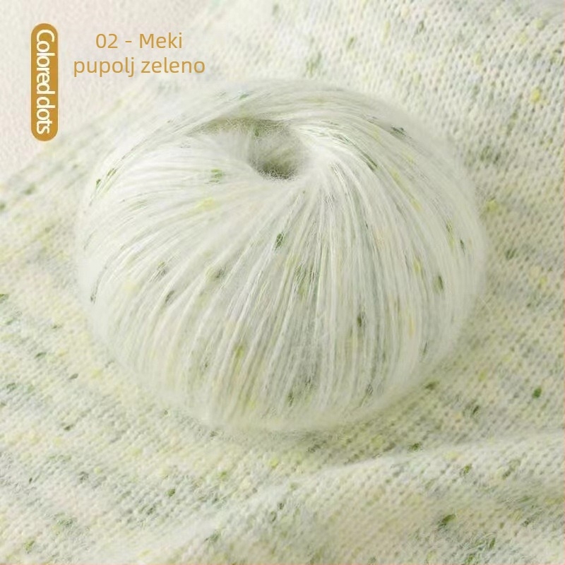 Jiesheng mohair vlakno, skein vlakno, semi-worsted tehnologija, za ručno pletenje, artikl 225