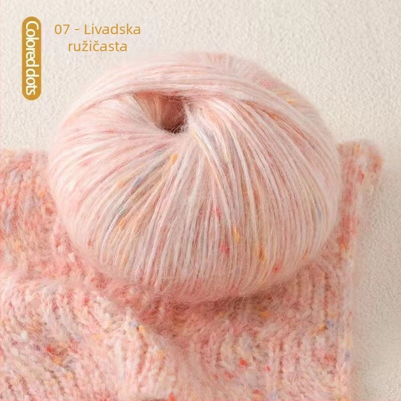 Jiesheng mohair vlakno, skein vlakno, semi-worsted tehnologija, za ručno pletenje, artikl 225