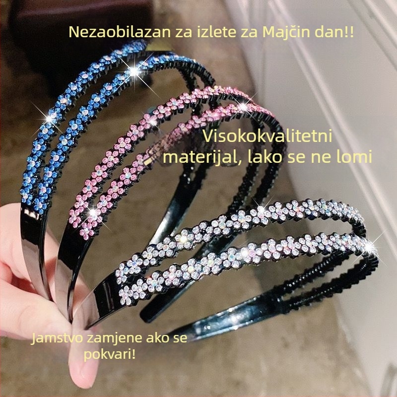 Čelenka s kristalima, dodatak za glavu, stil Japana i Južne Koreje, svježi i slatki stil, proljeće 2025