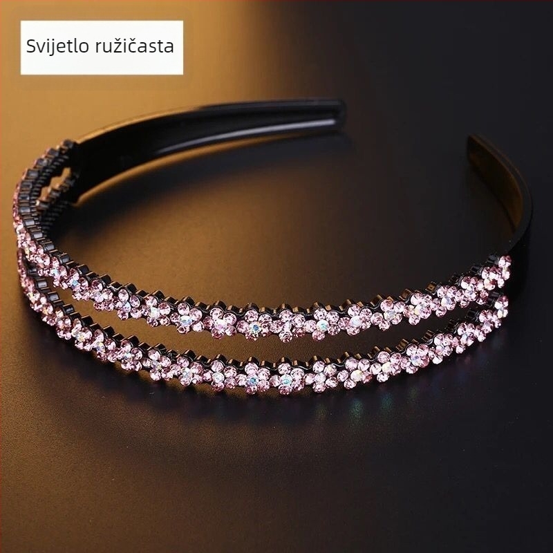 Čelenka s kristalima, dodatak za glavu, stil Japana i Južne Koreje, svježi i slatki stil, proljeće 2025