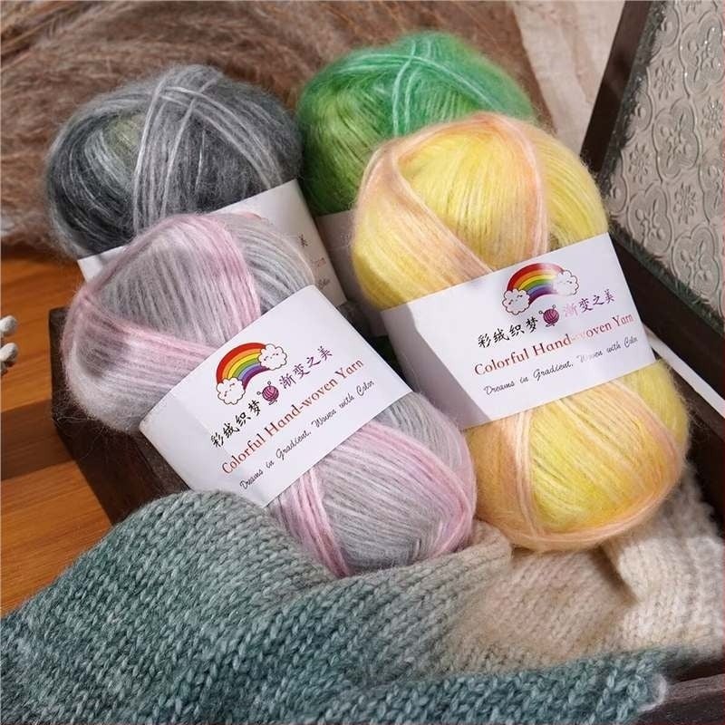 Pređa od domaće vune Mohair, 7S, 1-pletena