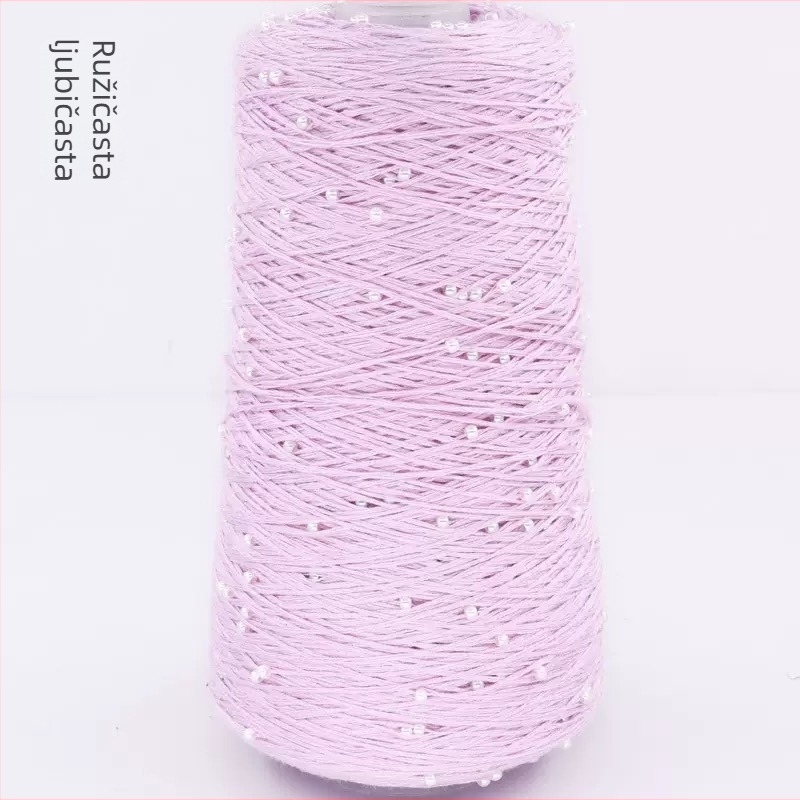 Pamukovo-viskozna pređa za pletenje — konusna pređa, Ring Spinning, RS002 (Brand Ruishi; Alias Pearl Mercerized Cotton Thread)