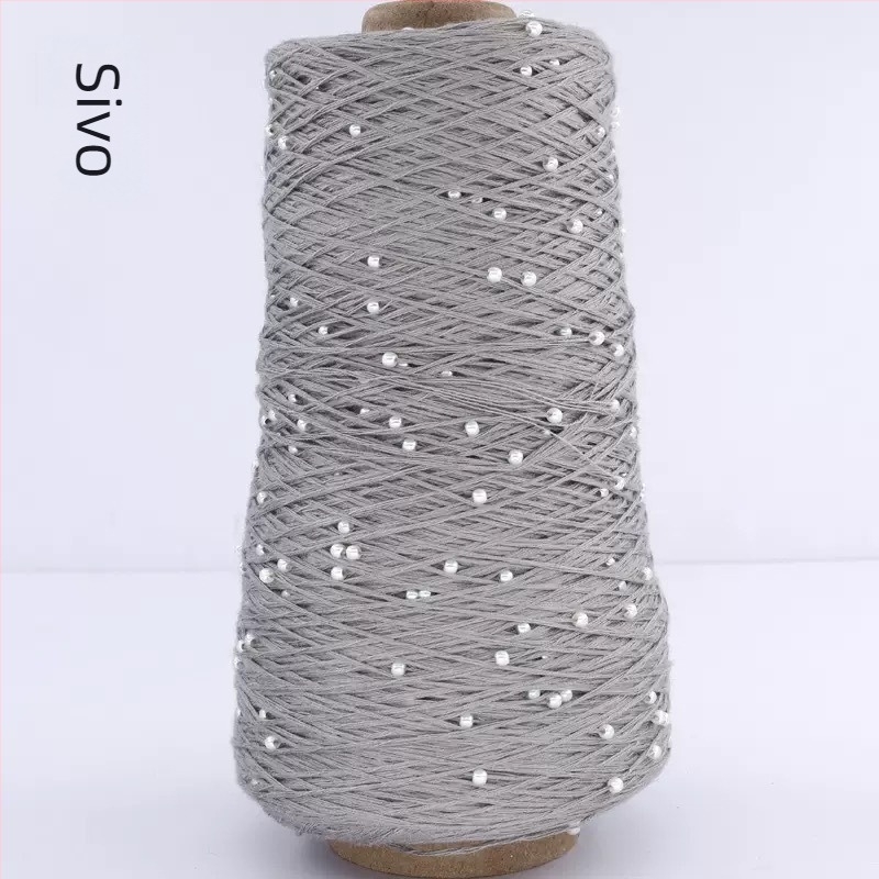 Pamukovo-viskozna pređa za pletenje — konusna pređa, Ring Spinning, RS002 (Brand Ruishi; Alias Pearl Mercerized Cotton Thread)