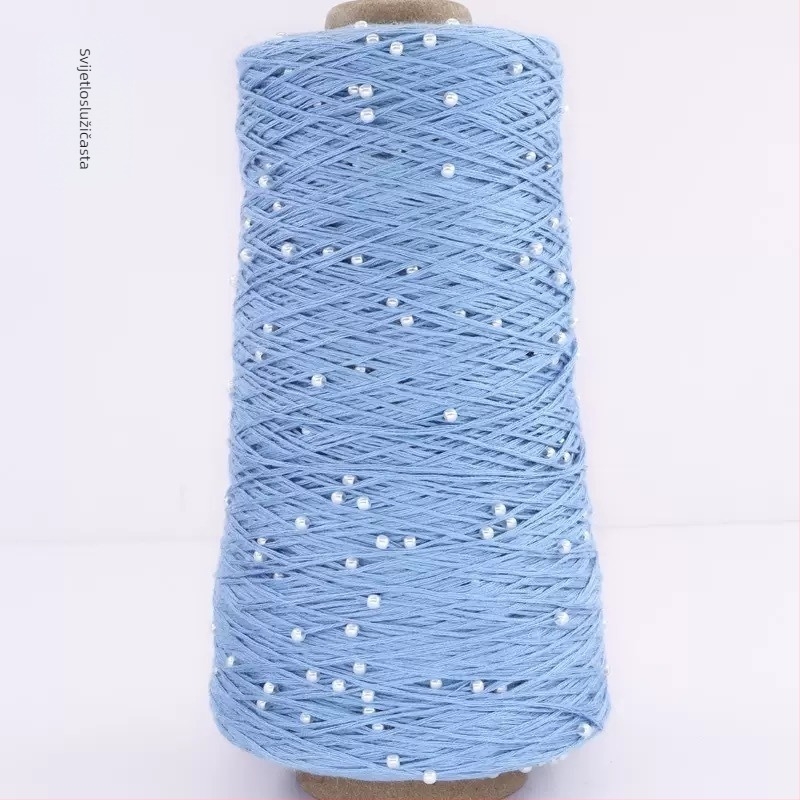 Pamukovo-viskozna pređa za pletenje — konusna pređa, Ring Spinning, RS002 (Brand Ruishi; Alias Pearl Mercerized Cotton Thread)