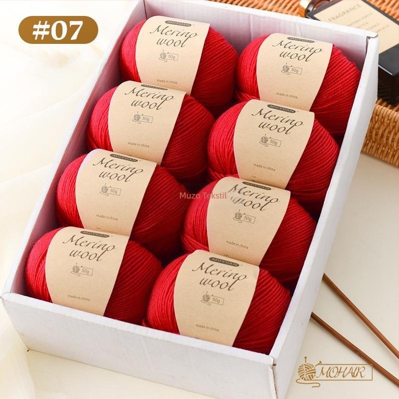 Merino vuna za ručno pletenje, 4-ply, 7S, domaća vuna, brend Muzo