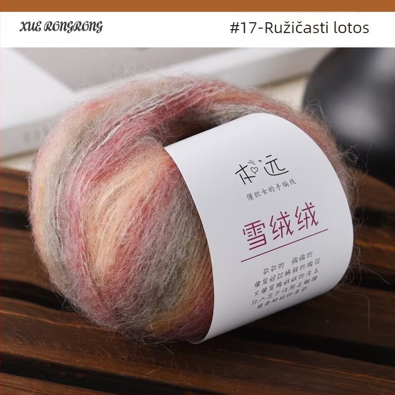 Mohair gradientna vunena pređa za pletenje — 7S, Ply 1, Artikal 25G, Brend Ancient Road Sheep