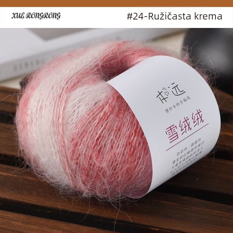Mohair gradientna vunena pređa za pletenje — 7S, Ply 1, Artikal 25G, Brend Ancient Road Sheep