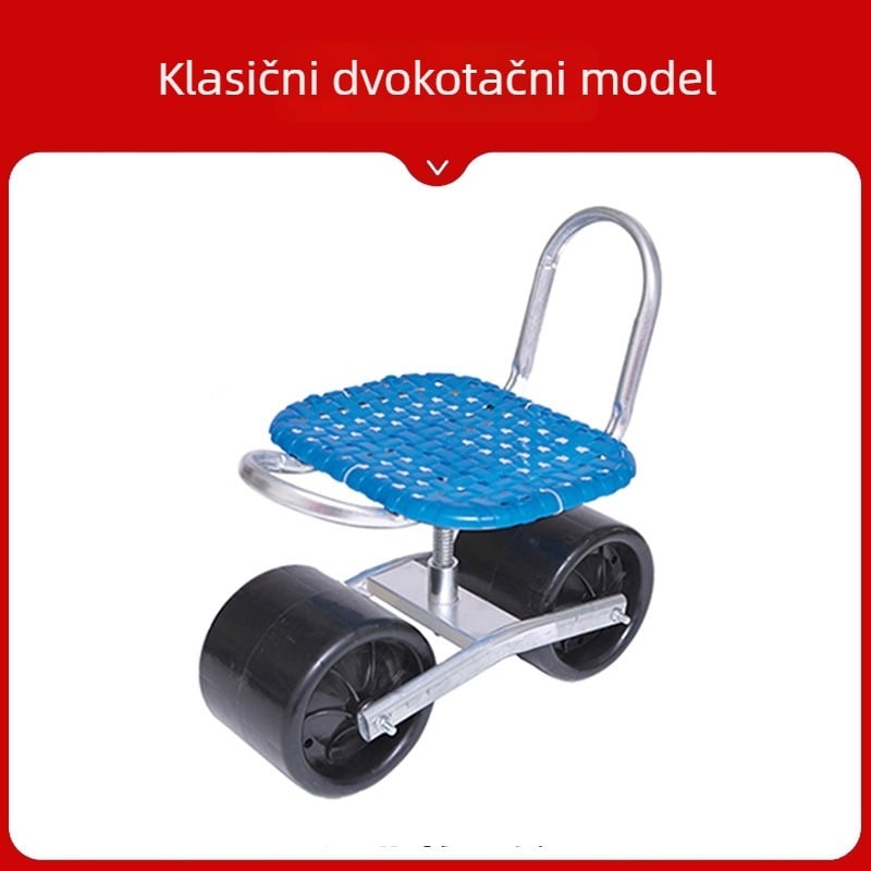 Metalna poľna stolička za berbu — sklopiva, uzdignuti model (Osnovni / Klasični)