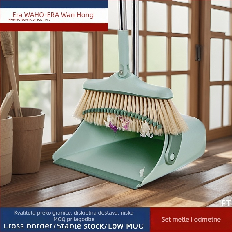 Set metle i daska za prašinu – plastika + nehrđajući čelik, 0.7 kg, kutija od 40 komada, proljeće 2021.