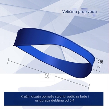 Silikonska traka za kosu za friziranje, visoka elastičnost, suvremeni minimalistički dizajn, šablona za oblikovanje linije vrata