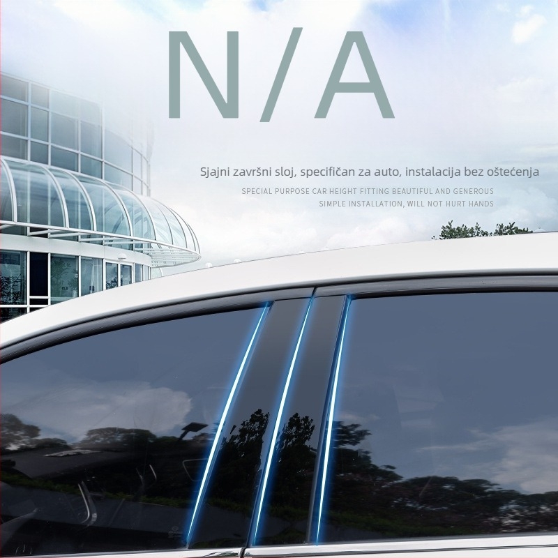 Traka za prozor automobila s PC oglednim središnjim stupom – Oakford, PC plastika, bez prilagodbe