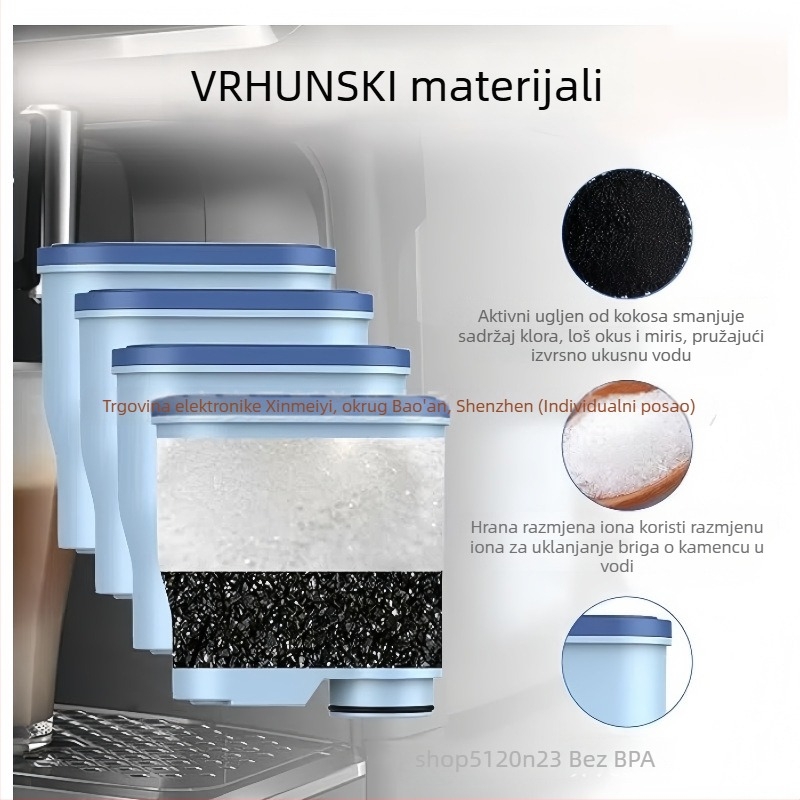 Filter za vodu za aparat za kavu CA6903/10 s aktivnim ugljem, plastično kućište