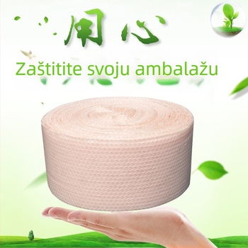 Srednja mjehurićna zaštitna folija, zgusnuta podloga za kozmetiku i keramiku, promjer mjehurića 1,5 cm, visina mjehurića 5 mm, gustoća 80 g/m²