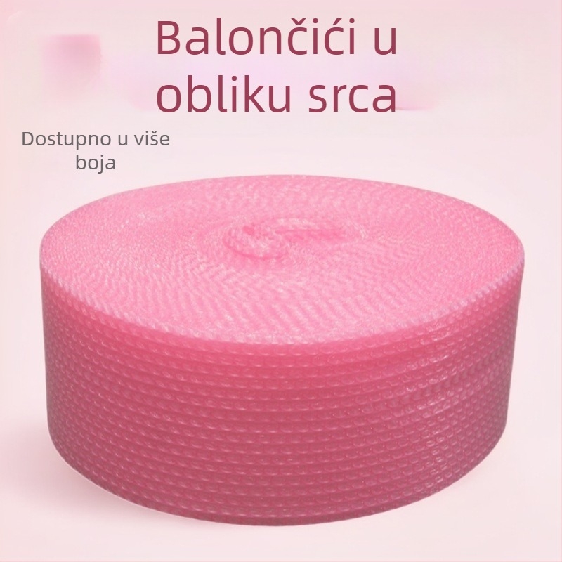 Srednja mjehurićna zaštitna folija, zgusnuta podloga za kozmetiku i keramiku, promjer mjehurića 1,5 cm, visina mjehurića 5 mm, gustoća 80 g/m²