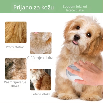 Četkica za mačke sa sprejem, masaža i čišćenje, jedno klikanje spreja, uklanjanje dlaka, ABS materijal, Neutralna marka